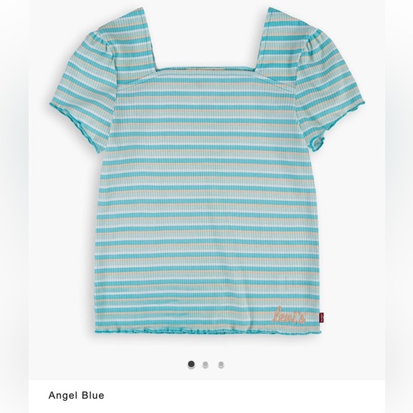 Levis girls shirt XL. Teal - Picture 7 of 7